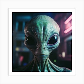 Alien Head 3 1 Art Print