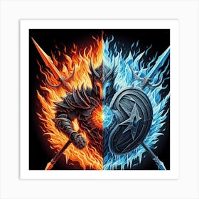 Fire And Ice Art Print