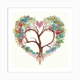 Heart Tree Art Print