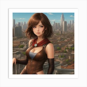 Guardian of the urban skyline Art Print