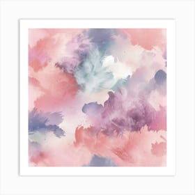 Watercolor Splashes Art Print