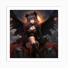 Bat Girl Art Print