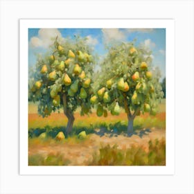 Pear Trees Art Print