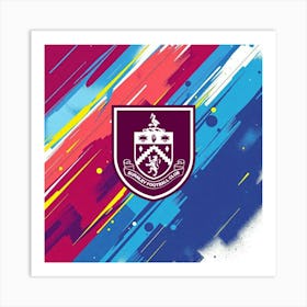 Burnley F.C Logo Wall Art 5 Art Print