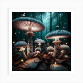 Mushroom Forest of Flora Prime Art Print