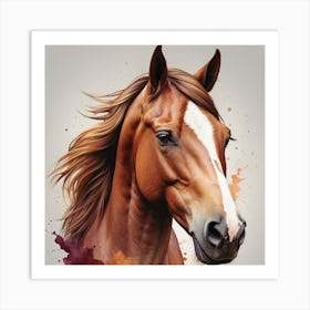 Horse Face Art Print