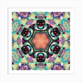 Psychedelic Mandala 64 Art Print