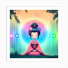 Creativel Geisha Illustration 149 Art Print