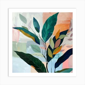 Abstract Leaves 42 Art Print