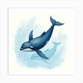 Orca Whale Art Print