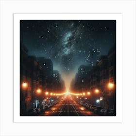 City At Night 4 Art Print