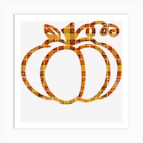 Fall Pumpkin Cute Thanksgiving Autumn Pumpkin Men Women Kids Art Print