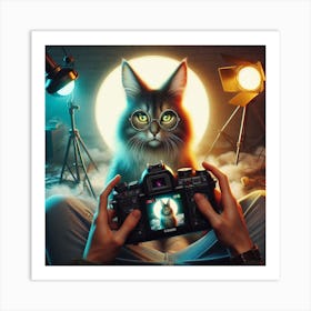 Portrait Of A Cat Art Print