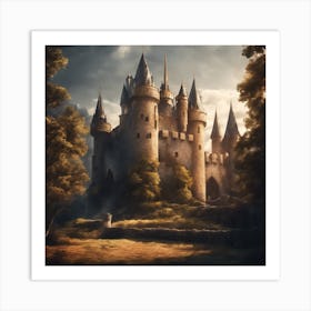 Castle In The Woods 9 Art Print