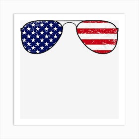 Limited Edition Patriotic American Flag Matching Family 4th Of Art Print