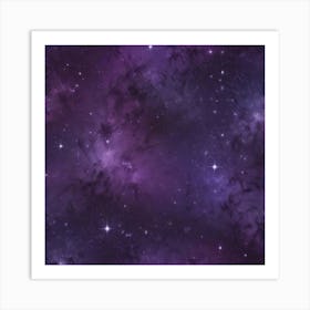 Purple Nebula 1 Art Print