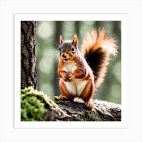 Red Squirrel 8 Art Print