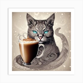 Catfeine4 Art Print