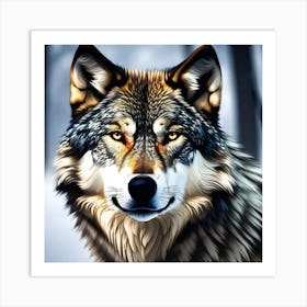 Wolf Painting Art Print