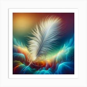 Feather In The Sky Art Print