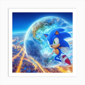 Sonic The Hedgehog 51 Art Print