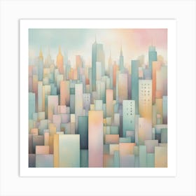 Abstract Cityscape 37 Art Print