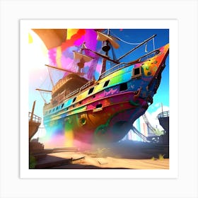 Pirate Ship 2 Art Print