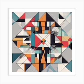 Geometric Abstract Art 2 Art Print