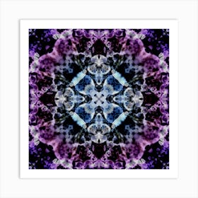 A Purple Pattern Glows Art Print