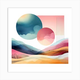 Abstract Landscape Painting 10 Art Print