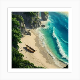 Cliffs And Waves Art Print