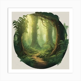 Forest Path 4 Art Print