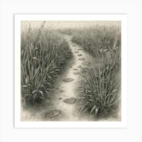 Path In The Grass Art Print