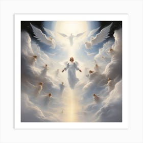 Angels In The Sky 1 Art Print