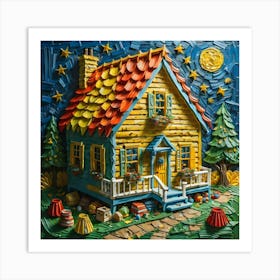 Little House In The Woods Art Print