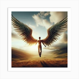 Angel Stock Videos & Royalty-Free Footage Art Print