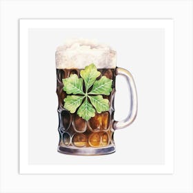 Shamrock Beer 2 Art Print