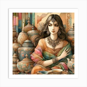 Indian Woman 1 Art Print