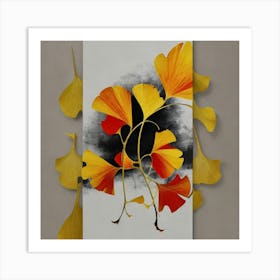 Ginkgo Leaves 6 Art Print