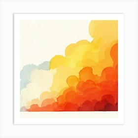 Abstract Watercolor Painting 22 Art Print