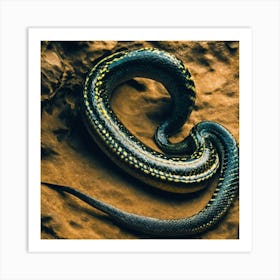 Snake In The Sand Art Print