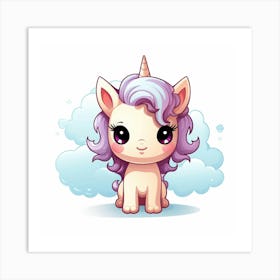 Cute Unicorn 353 Art Print