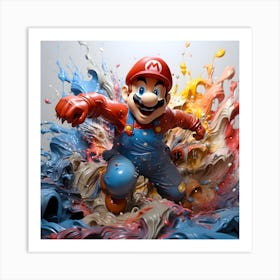 Mario Bros 21 Art Print