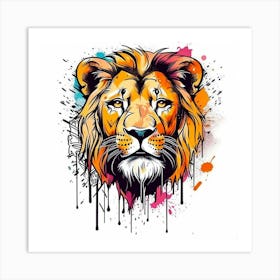 Lion Head Art Print