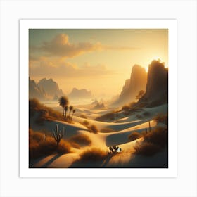 Desert Landscape Art Print