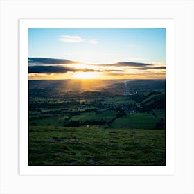 Sunset Over The Dales 1 Art Print