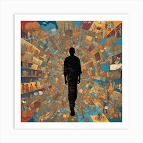 Man In A City Art Print