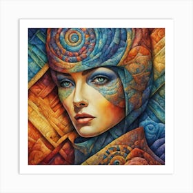 Woman In A Hat Art Print