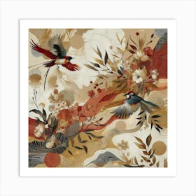 Birds In Flight 5 Art Print