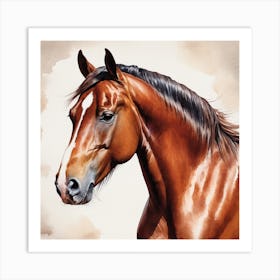 Horse Portrait Art Print